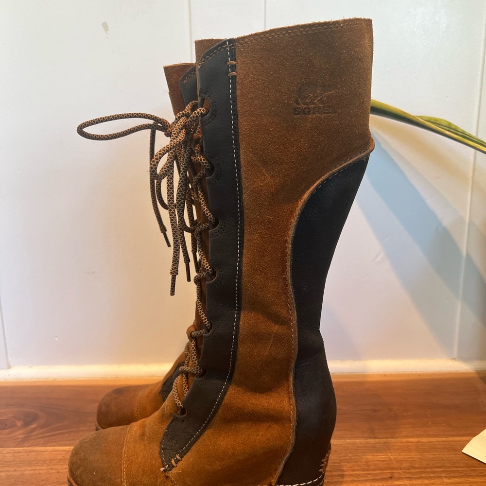 SOREL Cate the great wedge tall boot Size 7.5. THE most badass boots on snow/ice